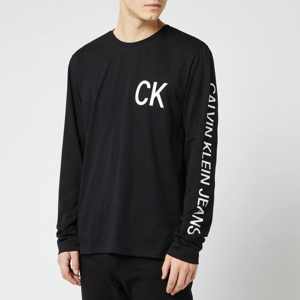 Calvin Klein Jeans Men's Long Sleeve T-Shirt - CK Black