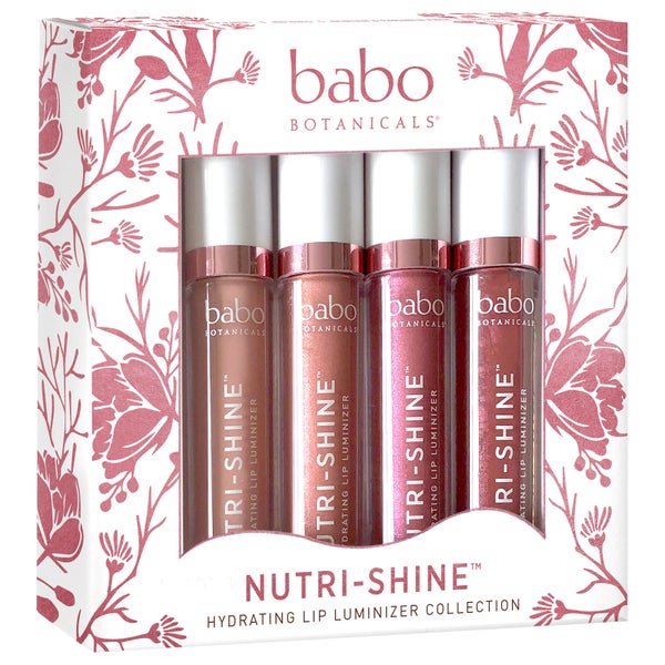 Babo Botanicals Nutri-Shine Luminizer Vegan Lip Gloss Gift Set (Set of 4)