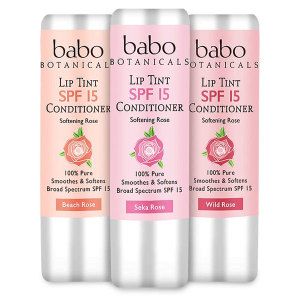 Babo Botanicals SPF15 Spring Lip Tint Trio Gift Set (Worth $29.85)