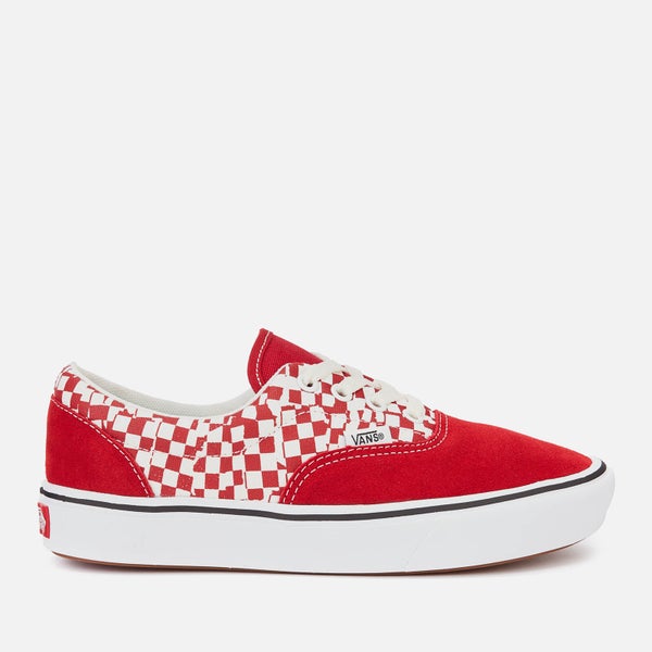 Vans ComfyCush Era Tear Check Trainers - Racing Red/True White