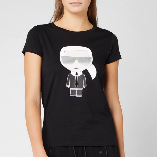 Karl Lagerfeld Women's Ikonik Karl T-Shirt - Black