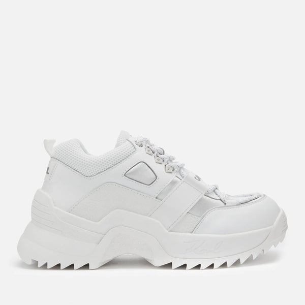 Karl Lagerfeld Women's Quest Hiker Chunky Runner Style Trainers - White