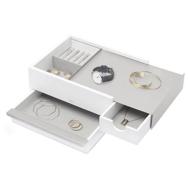 Umbra Stowit Jewellery Box - White Nickel