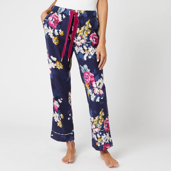 Joules Women's Snooze Floral Pyjama Bottoms - Navy