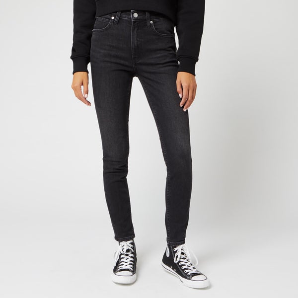 Calvin Klein Jeans Women's High Rise Skinny Jeans - Iron Horse Black
