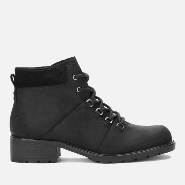 Clarks Women's Orinoco Demi Leather Hiking Style Boots - Black