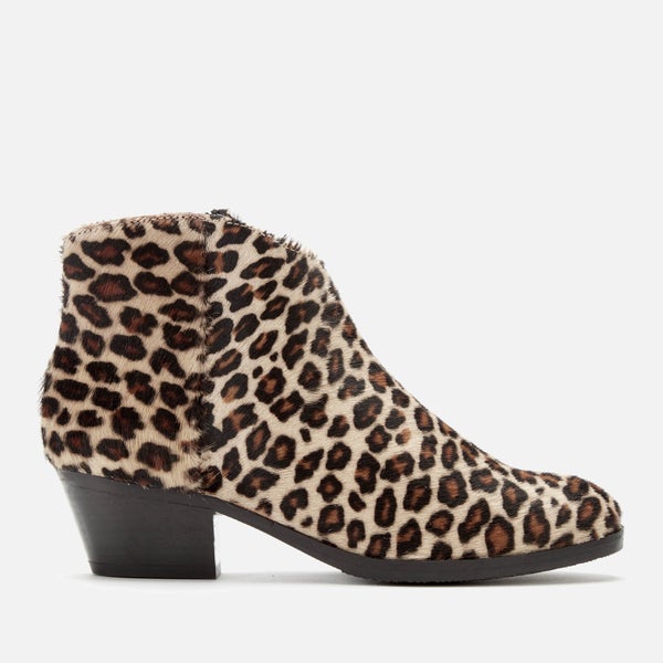Clarks Women's Mila Myth Pony Heeled Ankle Boots - Leopard Print