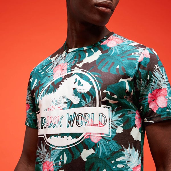 Jurassic Park Primal Floral Sublimation T-Shirt Unisexe