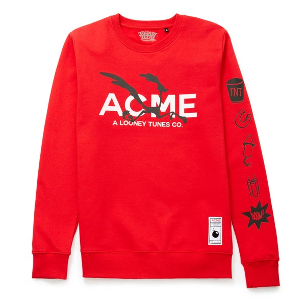 Looney Tunes ACME Capsule Road Runner Silhouette Sweatshirt - Rot