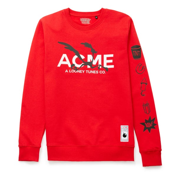 Sweat-shirt Looney Tunes ACME Capsule Bip Bip Silhouette - Rouge