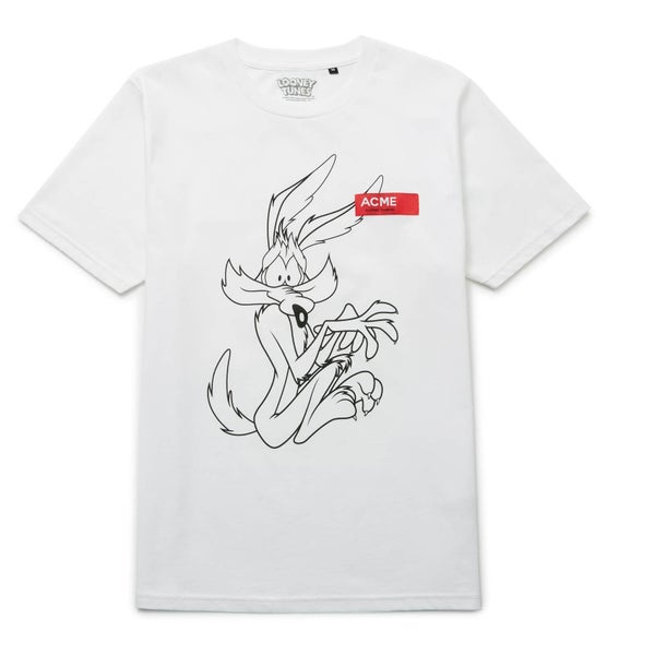 Looney Tunes Acme Wile E. Coyote Schets t-shirt - Wit