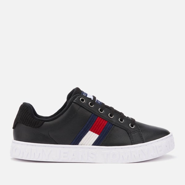 Tommy Jeans Women's Cool Warm Lined Leather Trainers - Black
