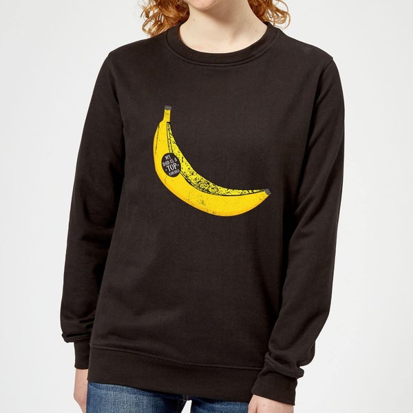 My Dad Is A Top Banana Women's Sweatshirt - Black