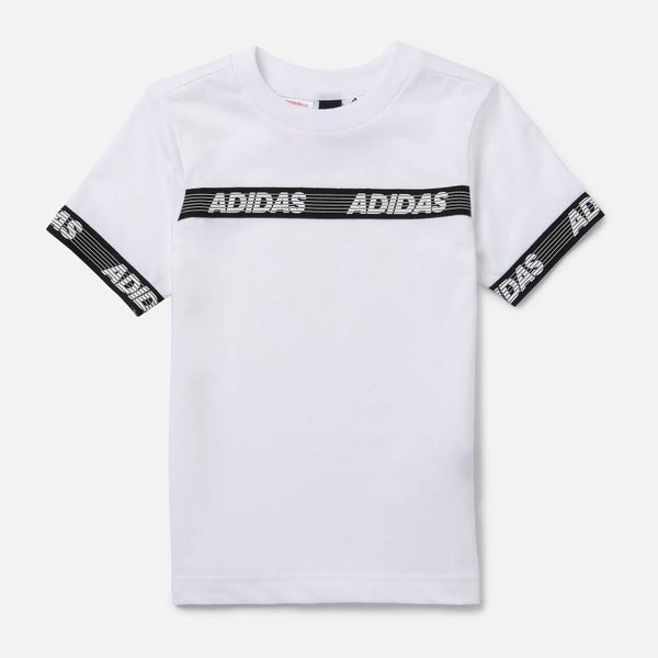 adidas Boys' Young Boys Sid Branded T-Shirt - White