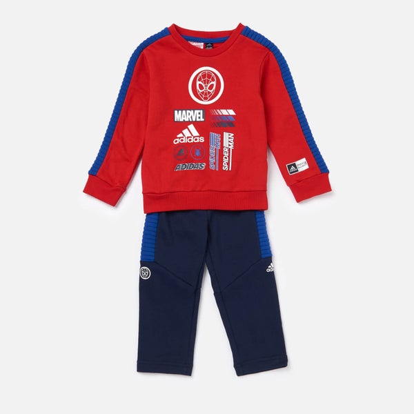 adidas Boys' Infant Spider-Man Jogger Set - Red/Blue