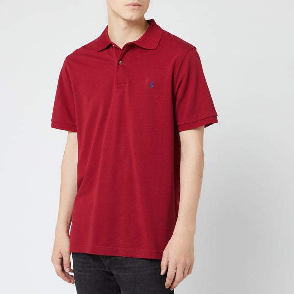 Joules Men's Woody Polo Shirt - Deep Red