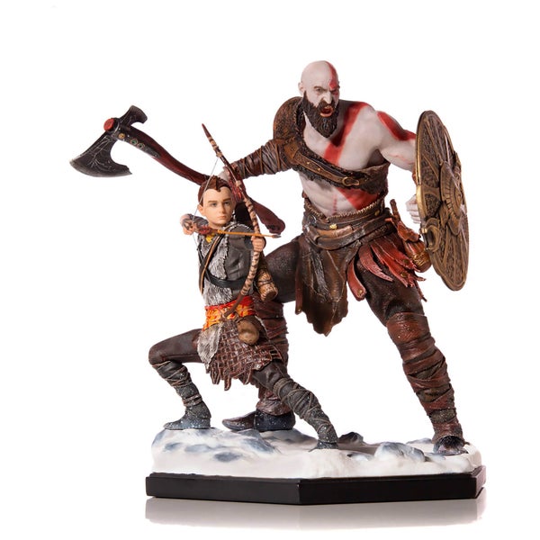 Figurine Kratos et Atreus, God of War, échelle Deluxe Art 1:10 (20 cm) – Iron Studios