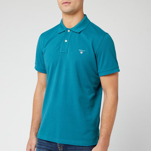GANT Men's Original Pique Polo Shirt - Saxony Blue