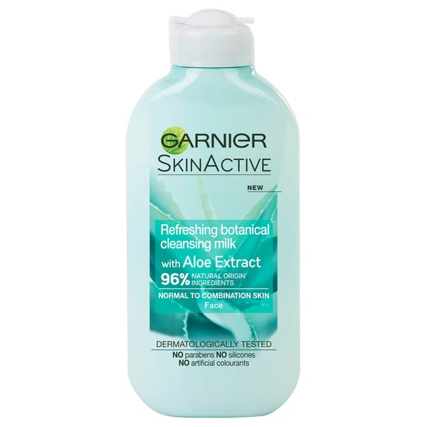 Очищающее молочко с экстрактом алоэ для нормальной кожи Garnier Natural Aloe Extract Cleansing Milk for Normal Skin, 200 мл
