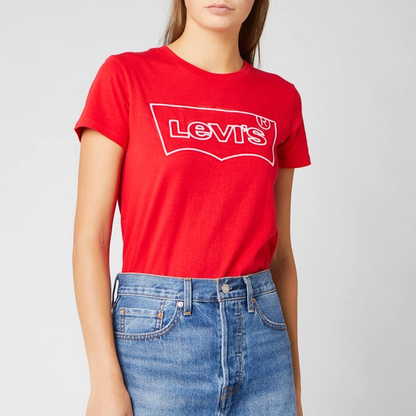 Levi's Women's The Perfect T-Shirt - Hsmk Outline Brilliant Red