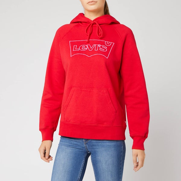 Levi's Women's Graphic Sport Hoodie - Hsmk Outline Hoodie Brilliant Red