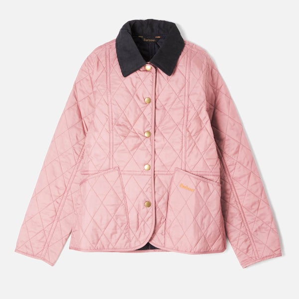 Barbour Girls' Liddesdale Quilt Jacket - Rose Bay/Navy