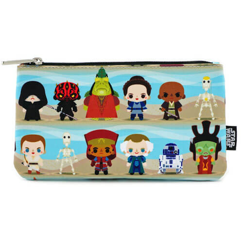 Loungefly Star Wars The Phantom Menace Chibi Characters Pouch