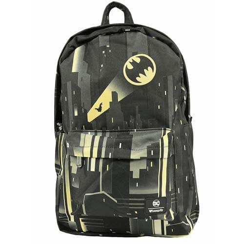 Loungefly DC Comics Dc Batman Batsignal Nylon Backpack