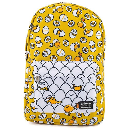 Loungefly Sanrio Gudetama Yellow Nylon Backpack