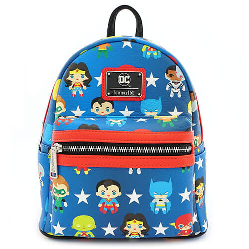 Loungefly DC Comics Justice League Chibi Characters Backpack