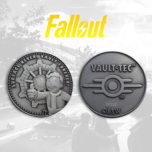 Pièce de monnaie Fallout Collector Edition Limitée : Variante en argent