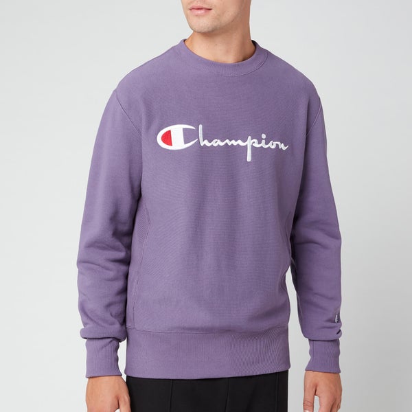 Champion Men's Big Script Sweatshirt - Purple