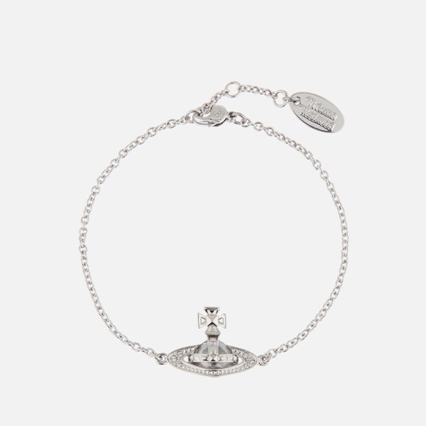 Vivienne Westwood Women's Pina Bas Relief Bracelet - Rhodium Crystal