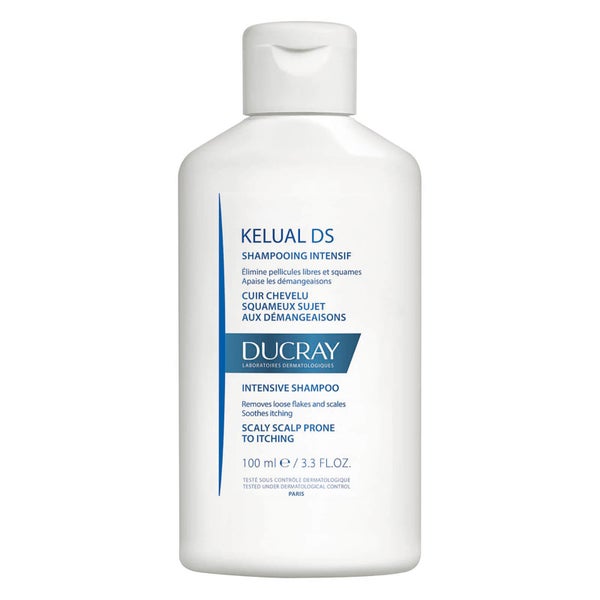 Ducray Kelual DS Shampoo for Scalp Prone to Itching, Redness and Irritation 3.3 oz
