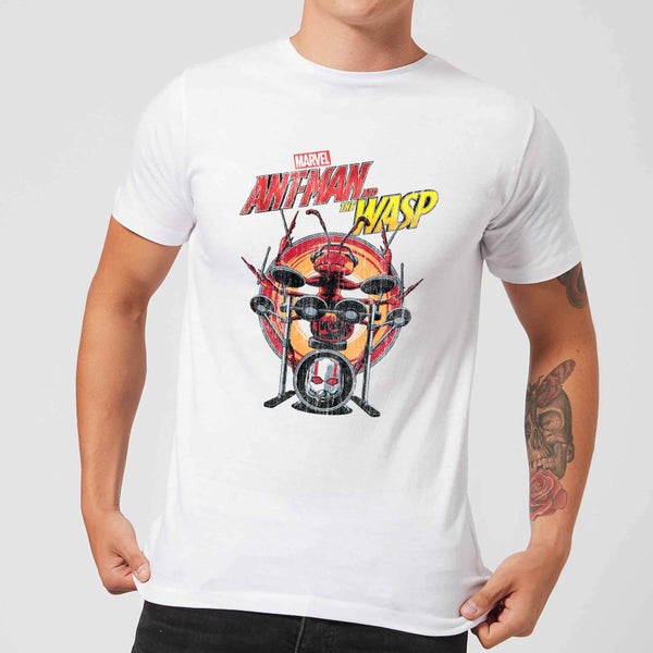 Marvel Drummer Ant Men's T-Shirt - White