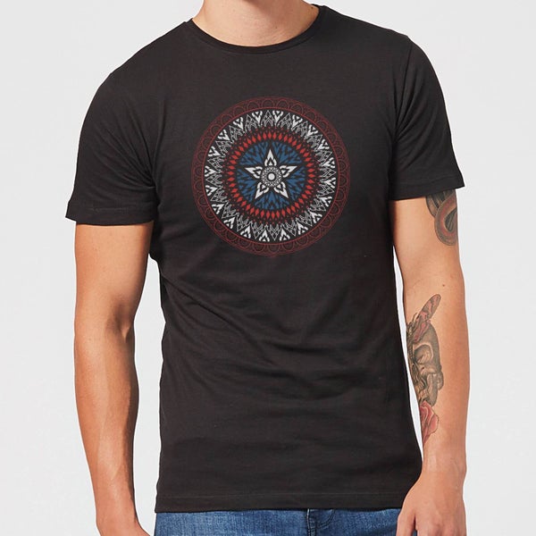Marvel Captain America Oriental Shield Men's T-Shirt - Black