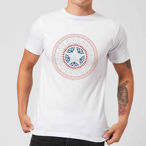 Marvel Captain America Oriental Shield Men's T-Shirt - White
