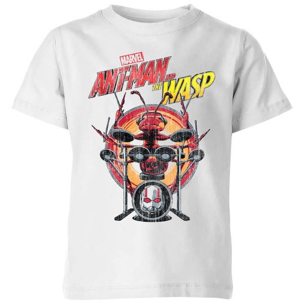 Marvel Ant-Man and the Wasp Drummer Ant kinder t-shirt - Wit