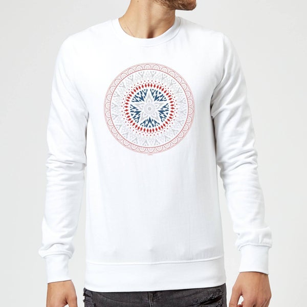 Marvel Captain America Oriental Shield Sweatshirt - White