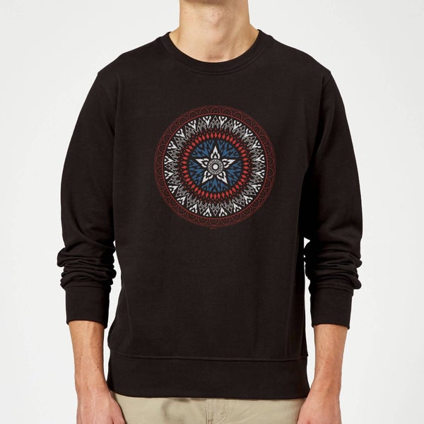 Marvel Captain America Oriental Shield Sweatshirt - Black