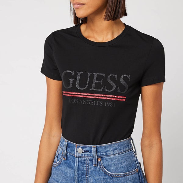 Guess Women's Logo T-Shirt - Black