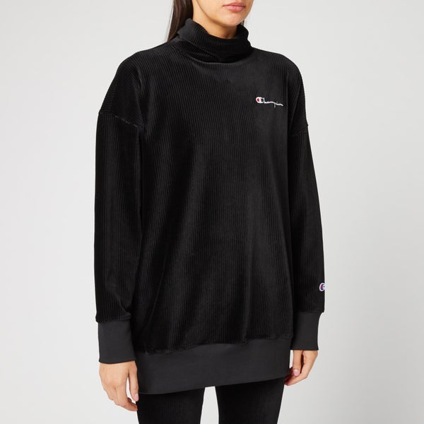 Champion Women's High Neck Sweatshirt - Black