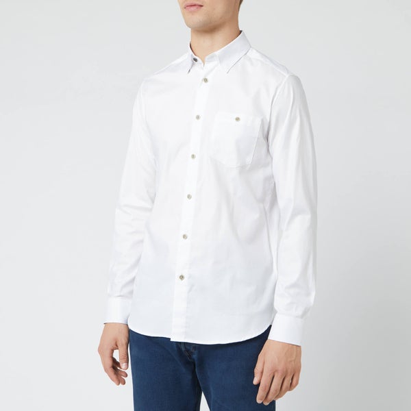 Ted Baker Men's Zachari Long Sleeve Shirt - White