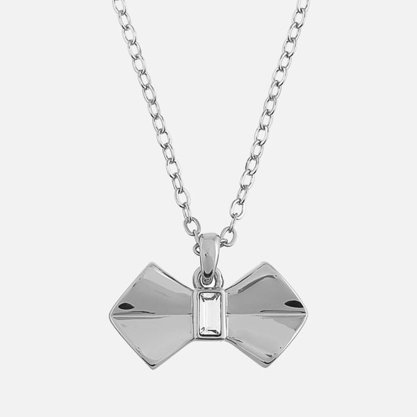 Ted Baker Women's Sarahli Solitaire Bow Pendant - Silver