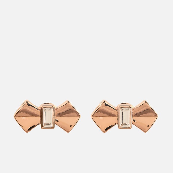 Ted Baker Women's Susli Solitaire Bow Stud Earrings - Rose Gold