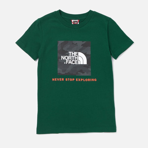 The North Face Boys' Box Short Sleeve T-Shirt - Night Green
