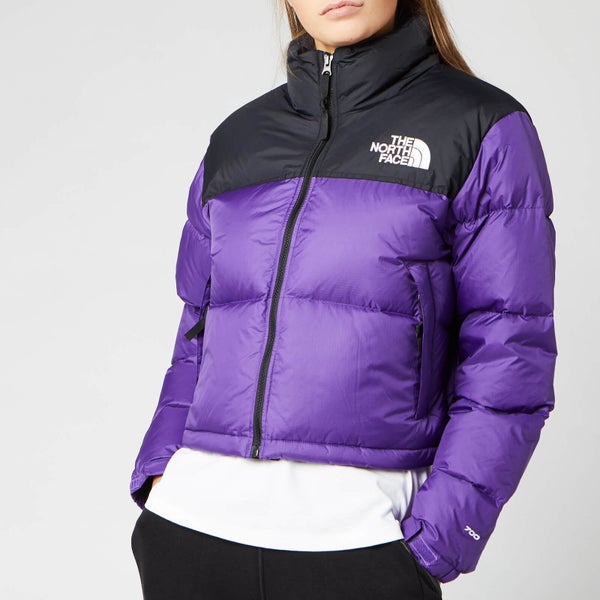 The North Face Women's Nuptse Crop Jacket - Hero Purple
