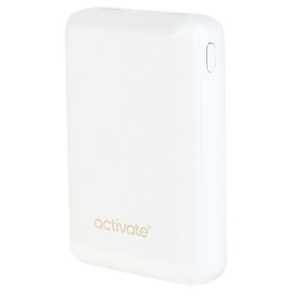 Activate Mini 5000MAH Portable Charger - White