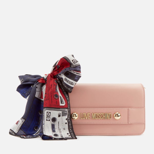Love Moschino Women's Cross Body Bag with Scarf - Pink