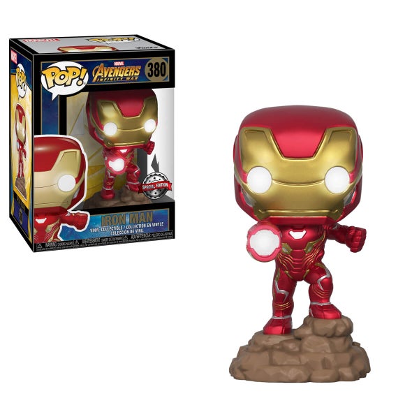 Marvel Avengers: Infinity War Iron Man (Light Up) EXC Pop! Vinylfiguur